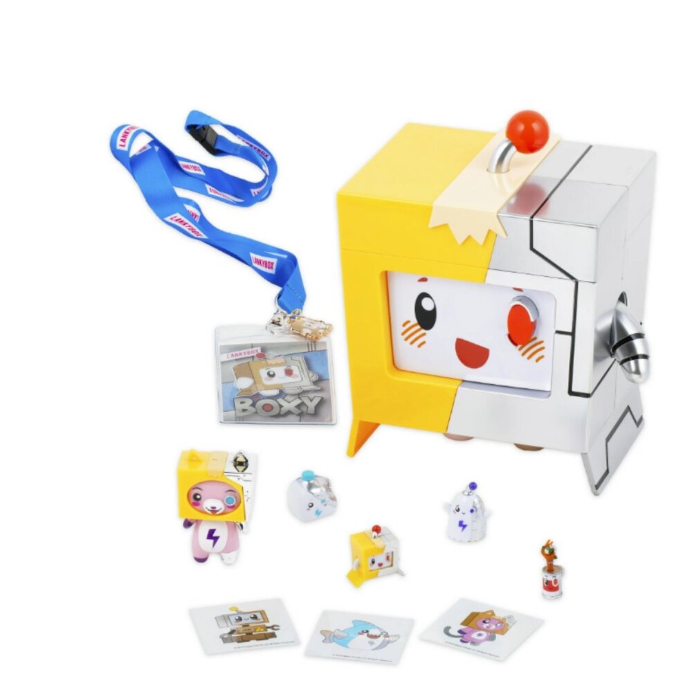 LankyBox Giant Cyborg Boxy Mystery Box 10 Surprise Toys Official Merch Ages 3+